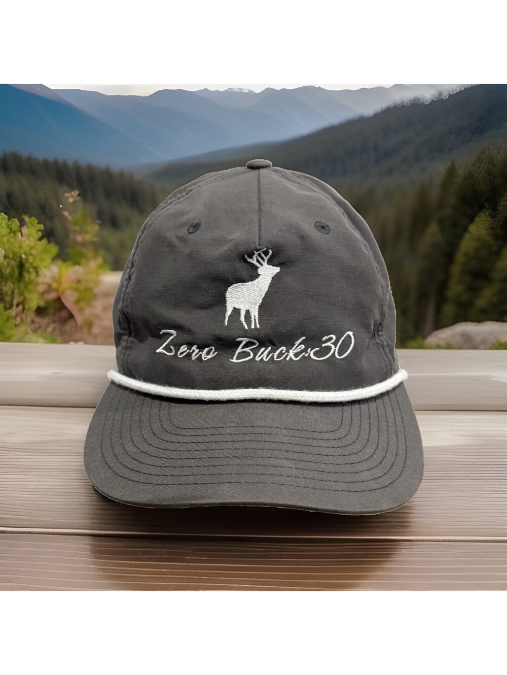 Zero Buck 30 Hunting Season Deer Camp Black Powder Rifle Gun Baseball Cap Hat